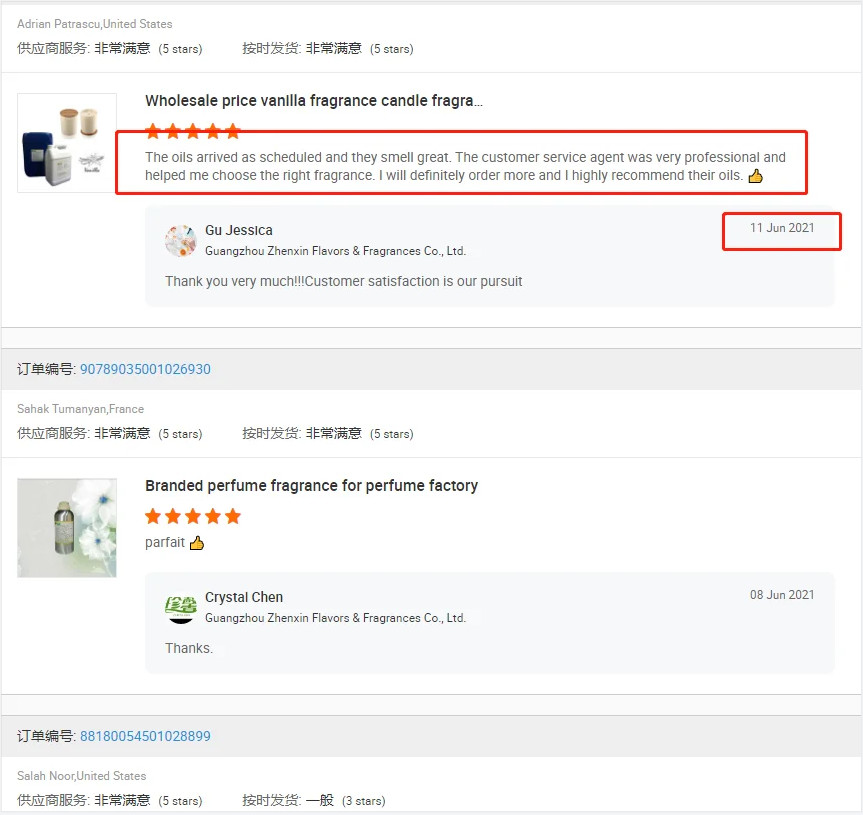Designer Perfume Oil Concentrated Perfume Oils Bulk Fragrance Oil