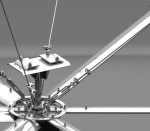 Quality 24 Foot Workshop Cooling Commercial Interior Hvls Ceiling Fan wholesale