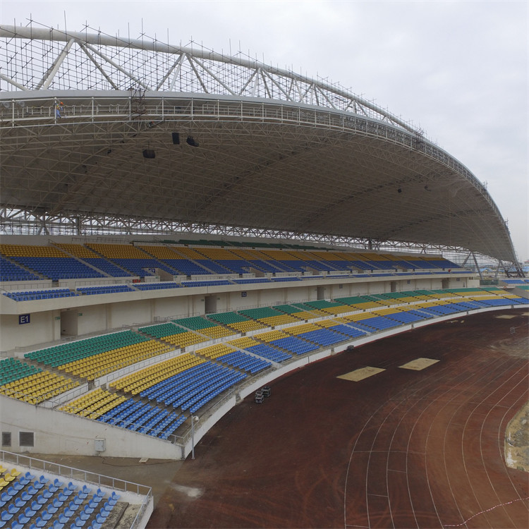 Q355B PVC Membrane Structure Roof Welding Corrugated Coated Fabric