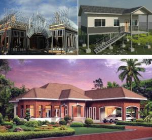 Quality Anti Seismic Steel Frame Villa , G550 Steel Frame Shop 2000mm * 900mm Door wholesale