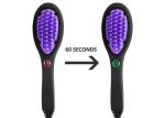 Anion Hair Straightener Brush Comb 110-240V With Rubber Handle