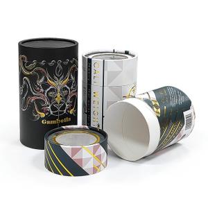 Quality Custom Logo Round Cylindrical Canister Cardboard Cylinder Box For Cosmetic wholesale