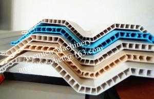 Quality plastic PVC hollow wave roofing sheet/roof tile extruder machine production line plant wholesale