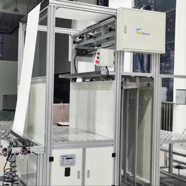 Non clapboard Glass Fiber Pleating Machine 240KW - 420KW Filter Paper Folding