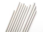 197mm 8mm White Plastic Free Biodegradable Compostable Paper Cocktail Straws