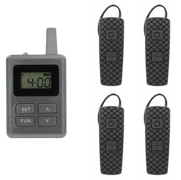 100 Channel E8 Ear Hanging Wireless Tour Guide System , Simultaneous Translation