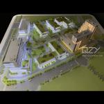 HUAYI 1/300 Architect Model Makers Landscape Industrial Park