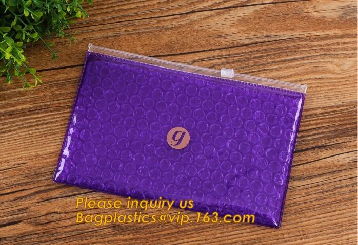 Cosmetic Pink Slider Padded Bag/Silver k Bag With Bubble,Padded Envelopes Cheap Aluminium Foil k Holographic