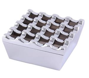 Quality Novelty 16 Grids Stainless Steel Square Cigarette Ashtray wholesale