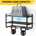 2mm Thickness Steel Wall Mounted Heavy Duty Metal Tool Shelf Drill Storage