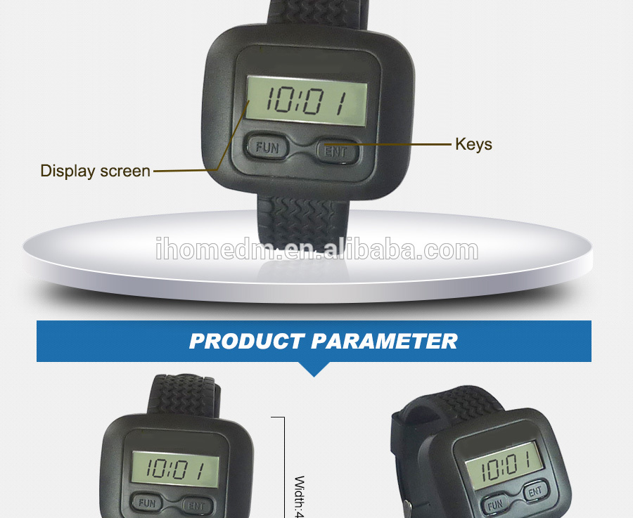 Liquid crystal display waterproof wrist watch with long standby time