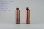 wholesale 100ml amber PET bottle, cosmo round cosmetic plastic bottle