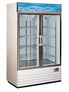 Quality Double Glass Door Freezer , Stand Up Freezer Glass Door Easy Adjustable wholesale