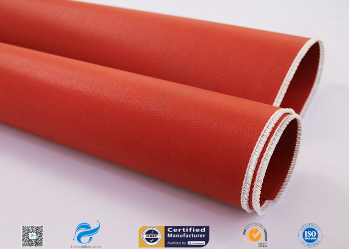 Non Flammable Abrasion Resistance Silicone Coated Fabric 1010g High Strength