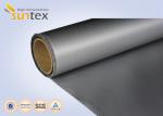 Grey Color Fiberglass Silicone Coated Glass Fabric Insulation Jacket External