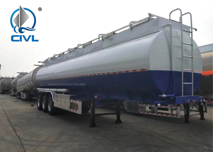 45 M3 Three FUWA Axles Oil Tank Small Semi Trailer Truck option colour with 12.00R22.5model tire