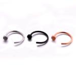 Titanium Black Gold Plated Surgical Steel Nose Rings Nose Studs