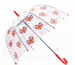 Mini Straight Kids Little Girl Clear Fold Up Umbrella Poe / Pvc Transparent For