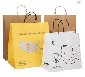 Quality Eco White Kraft 200gsm Foldable Paper Bag wholesale
