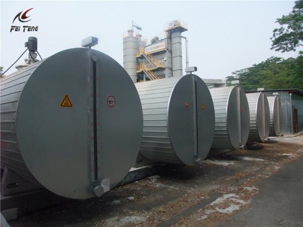 Carbon Steel Cylinder Asphalt Tank , Heating Fast Road Construction Heavy