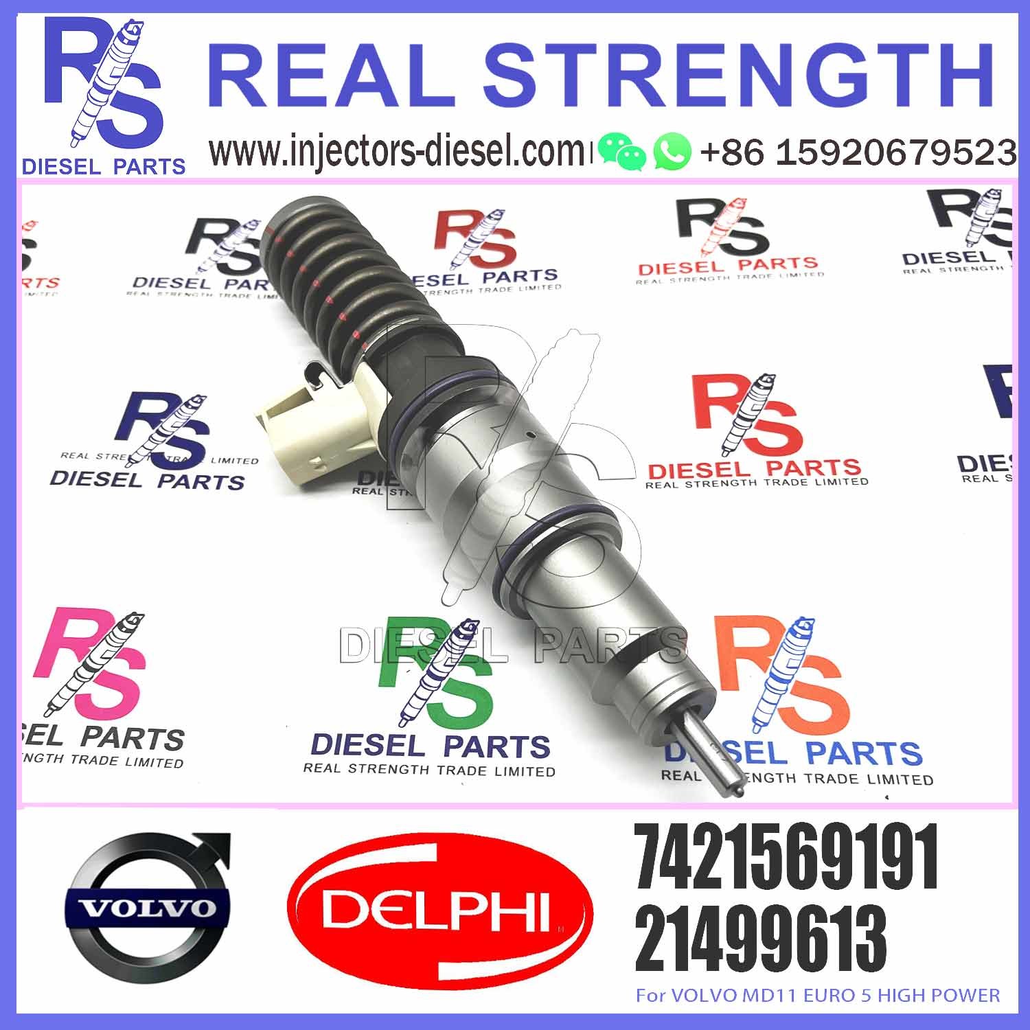 New Diesel Fuel Injector 21569191 for V-O-L-V injector Del-phi 20972225 BEBE4D16001 BEBE4N01001 for D11 7421569191