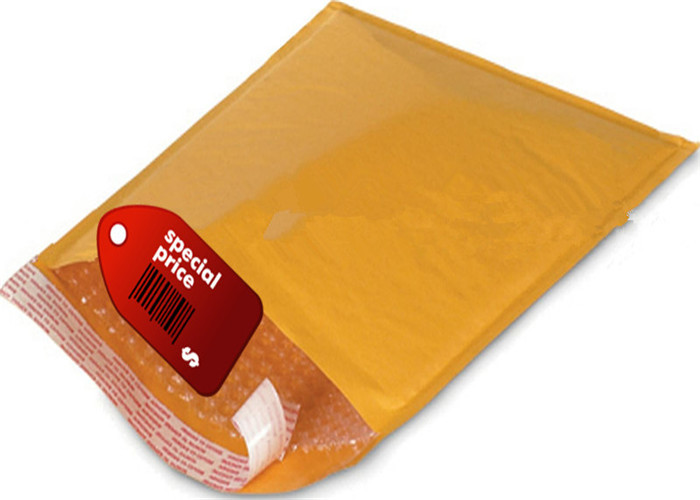 Customized Size Kraft Bubble Mailers 3 X 10 Air Bubble Envelope Tear Resistance