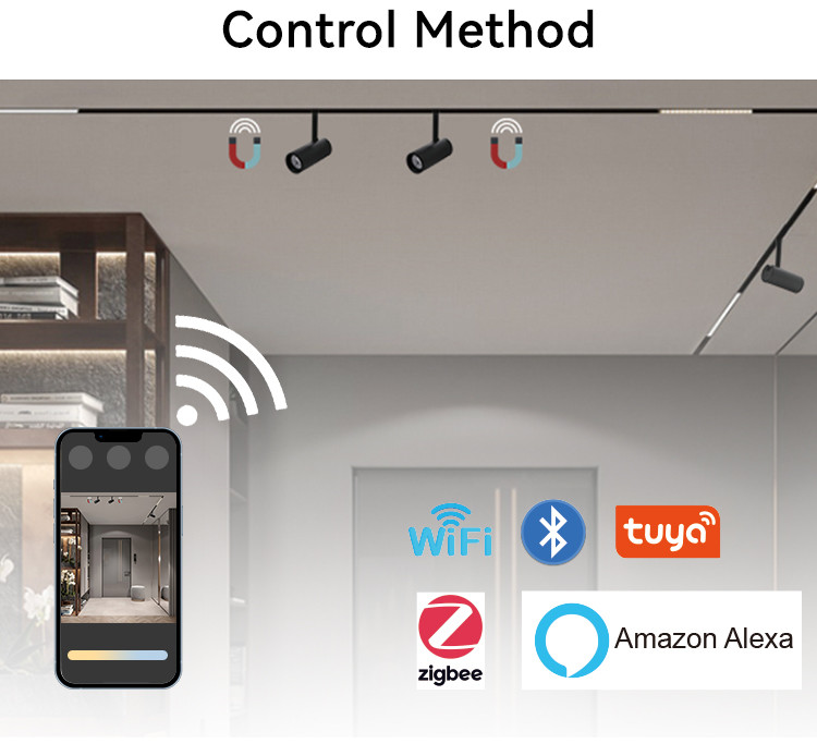 Ultra Thin Modern Magnetic Track Lighting 648lm-792lm Magnetic Lighting System