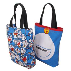 Quality Eco Friendly Cute Doraemon Ladies Tote Bags Cotton Handbags for Womens wholesale
