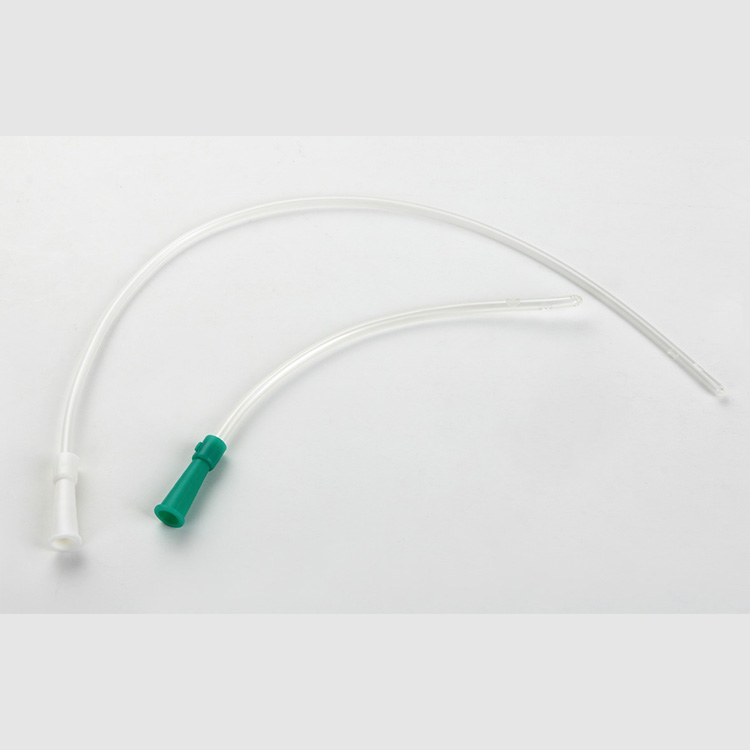 Disposable Single Use PVC Nasal Oxygen Catheter with Fixed Compress
