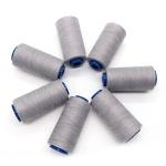 40/2 100% Spun Polyester Cotton Sewing Thread for Touch Screen Silver Conductive