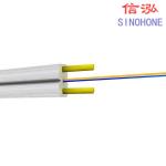 1 Km Fiber Optic Cable , 12 Core Multimode Fiber Optic Cable Aluminum Tape