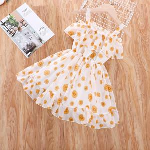 Quality Children'S Dress Clothing Summer Girls Suspender Printed Dress wholesale