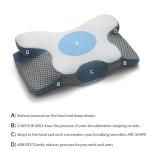 Custom Shaped Cervical Orthopedic Smart Gray Memory Foam Sleeping Neck Bed