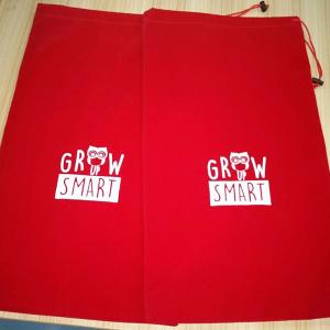 Quality SMETA ISO14001 Packaging Drawstring Bags Custom Logo Printed 1C Velour Velvet Pouch wholesale