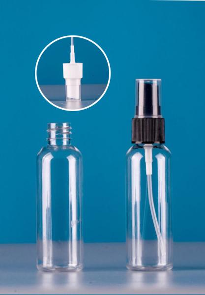 130Ml Clear Empty Plastic Bottles With Flip Top Cap, Refillable Cosmetic Spayer