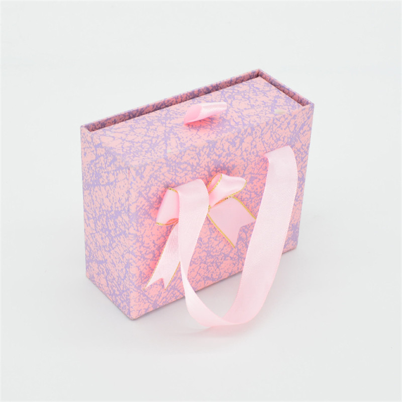 Small Perfume 3mm Cosmetic Packaging Box With Ribbon Handle ALLICO