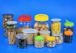 free sample transparent round shape 720ml easy open plastic food pet empty can