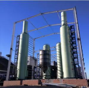 China Waste Gas Scrubber Desulfurization Column Tower Frp Purification Tower on sale