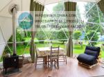 Waterproof Geodesic Dome Tents Glamping with Tunnel Attachment