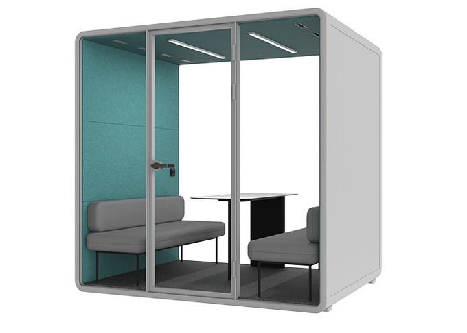 Private Office Phone Silent Chamber for Council Hall With Sound Absorbing Movable Customized Color