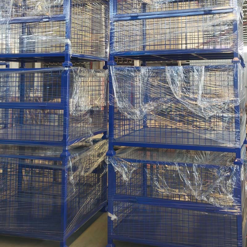 Material Box Steel Pallet Box For Industry Parts & Warehouse Storage