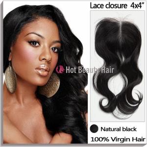 Quality Natural Indian Human Silky Swiss Lace Top Closure For Woman Grade 5A wholesale