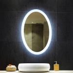 Stylish W24"xH36" Mirror Size LED Bath Mirrors for Modern Hotel Interior Wall