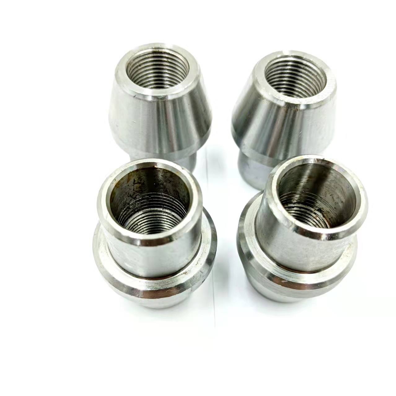 1.373" Diameter Big End LH Female Steel Tube End Weld Bung for 5/8-18 LH Threads Year Universal Thread Pitch 11/16"-18