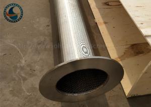Quality SS 304 Slotted Flange Wire Mesh Tube Full Welding Johnson Vee Wire Screen wholesale