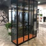 Glass Cabinet Bedroom Retail Display Aluminum Alloy Frame