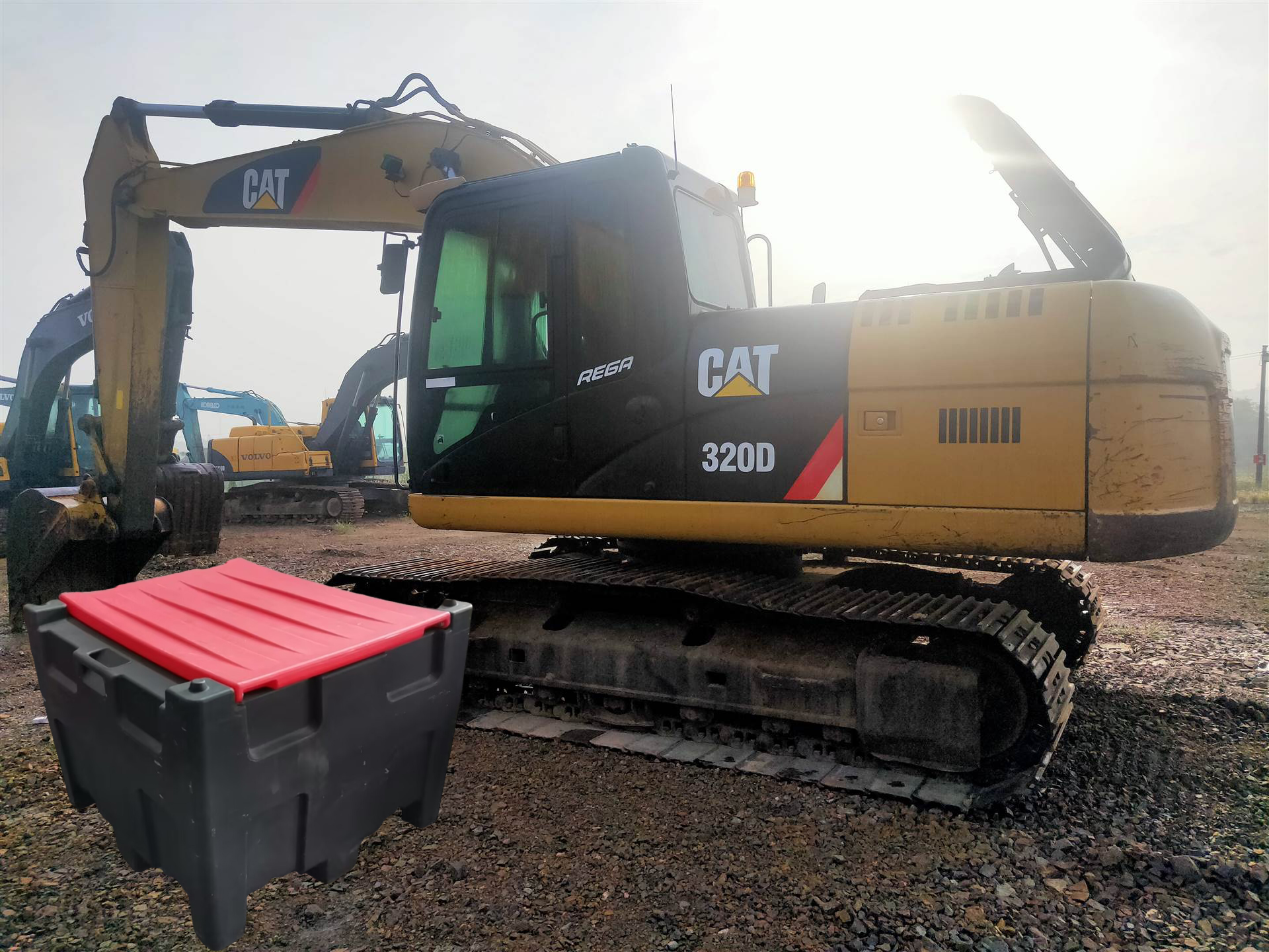 480L Plastic Mobile Gasoline Storage Tank Portable Gasoline Tank For Vehicle Refueling
