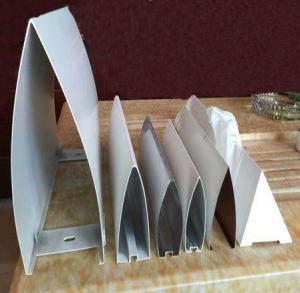 Quality Aluminum Bullet Shaped Profile Suspended Baffle 20Wx100H Powder Coating wholesale