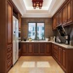 Stylish European Style Kitchen Furniture with Quartz Stone Countertop and