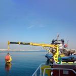 Hydraulic Boom Marine Telescopic Crane For Dinghy Lifting